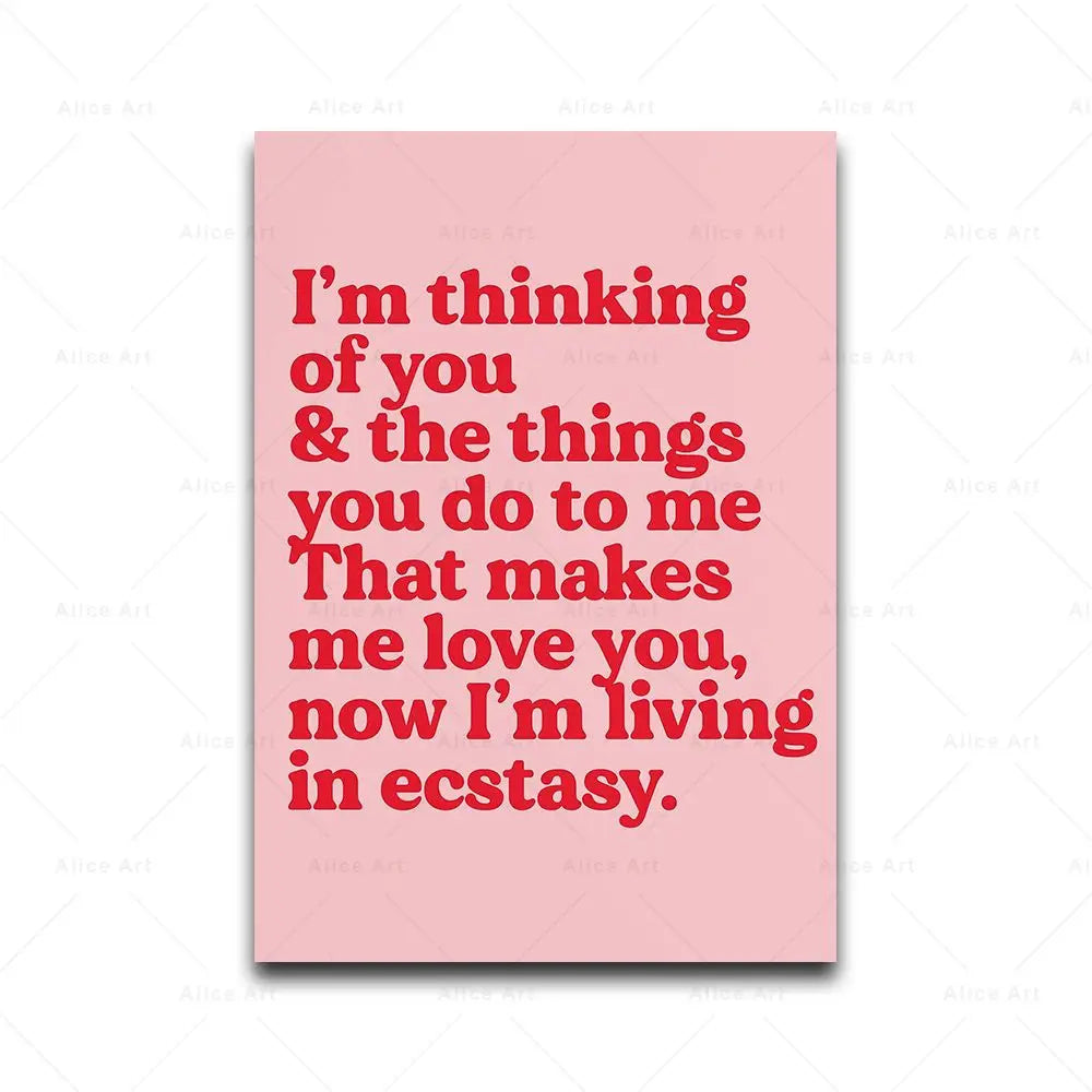 Disco Lyrics Wall Art