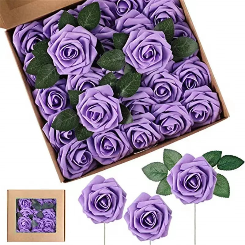 Artificial Foam Rose Flowers