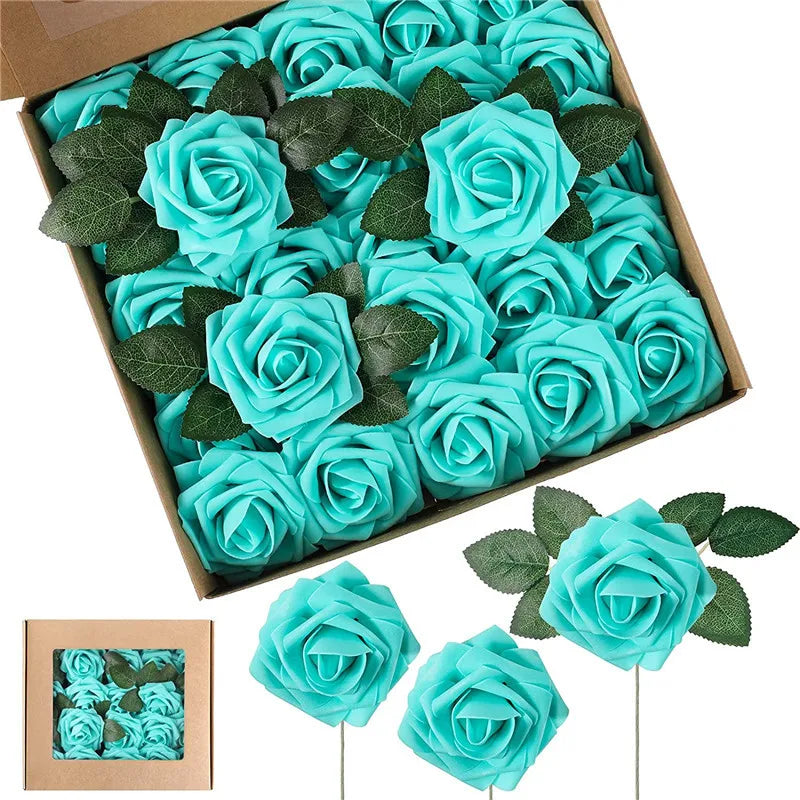 Artificial Foam Rose Flowers