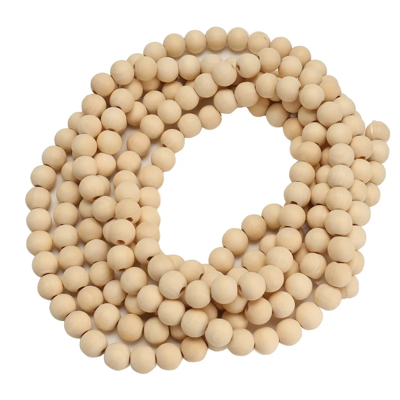 Natural Wood Christmas Garland