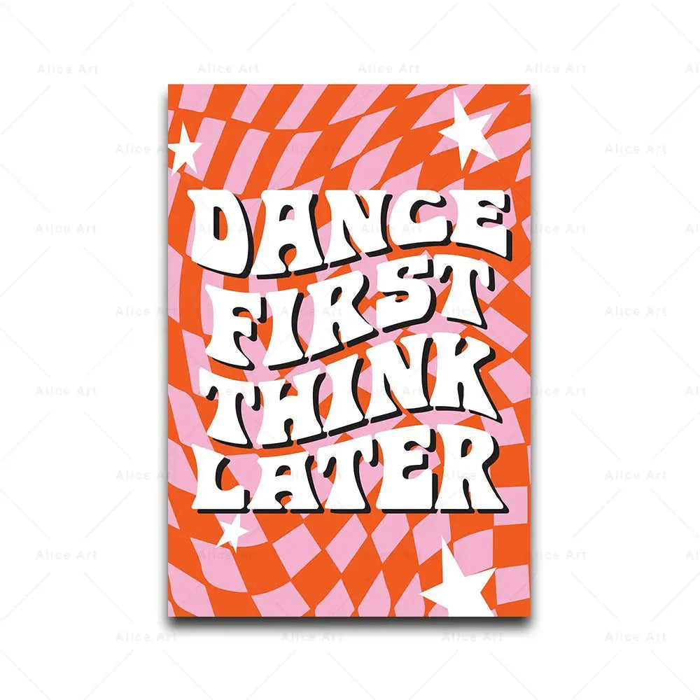 Disco Lyrics Wall Art