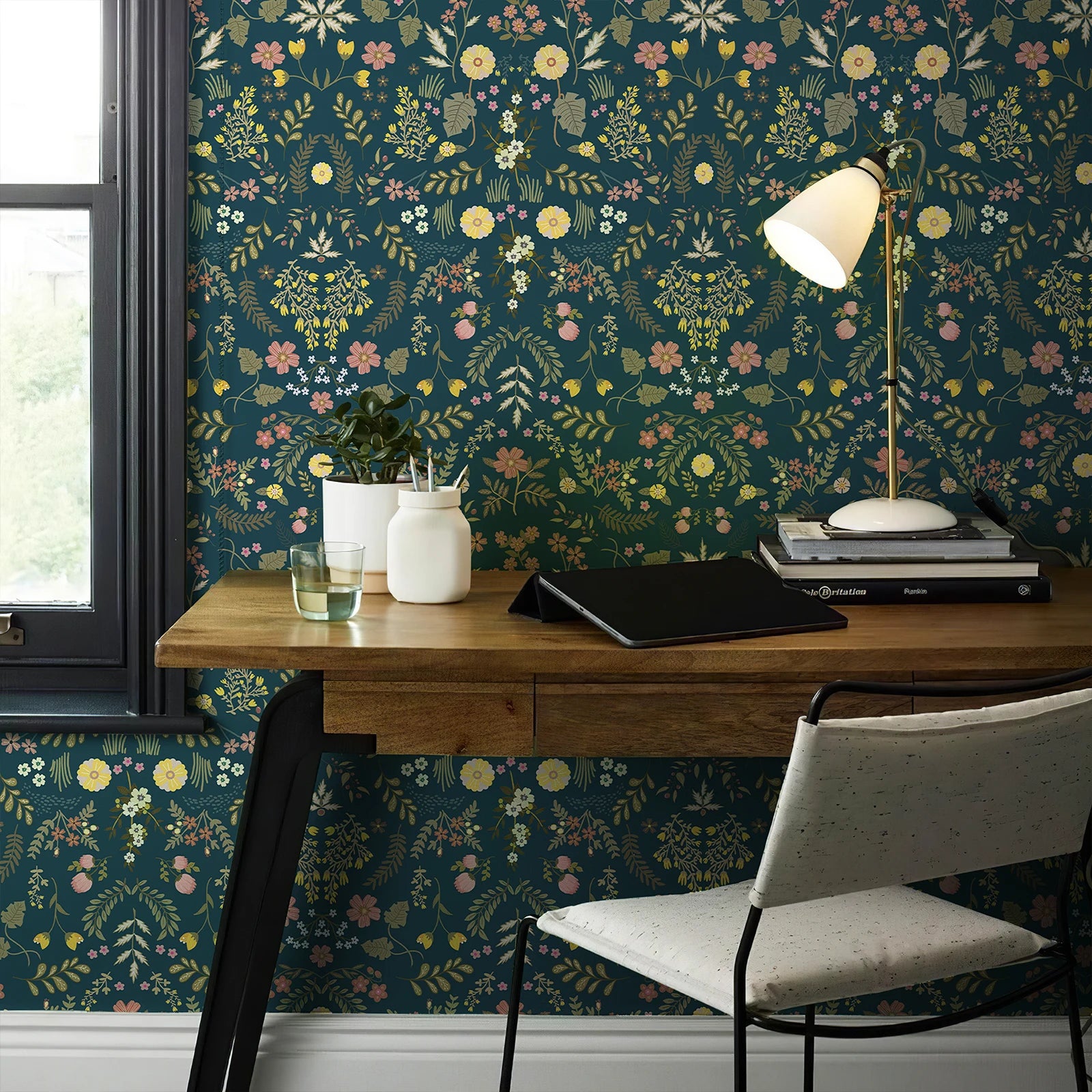 Retro Floral Wall Sticker