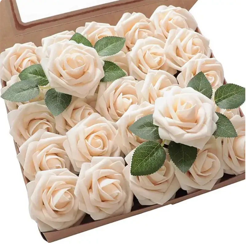 Artificial Foam Rose Flowers