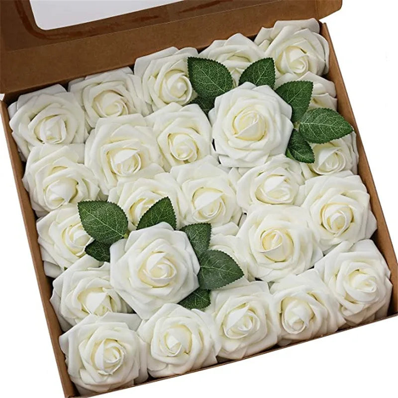 Artificial Foam Rose Flowers