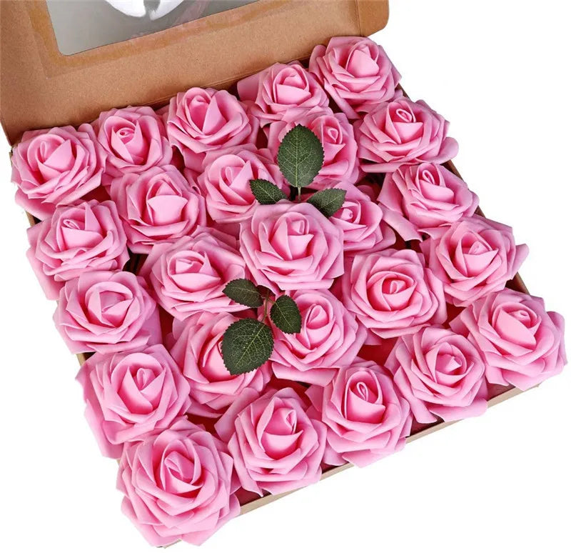 Artificial Foam Rose Flowers