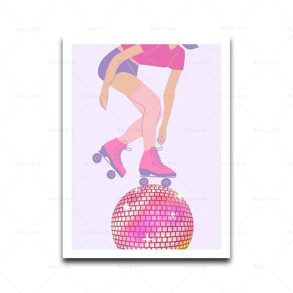 Disco Lyrics Wall Art