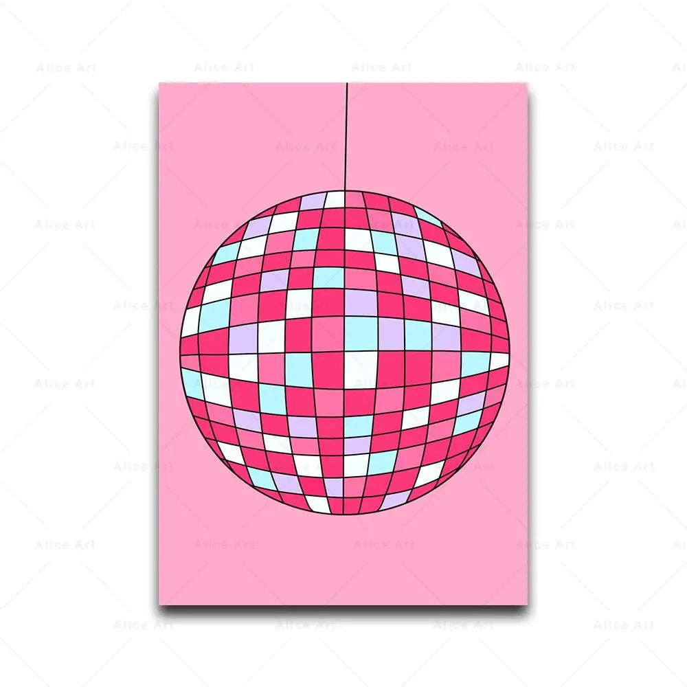 Disco Lyrics Wall Art