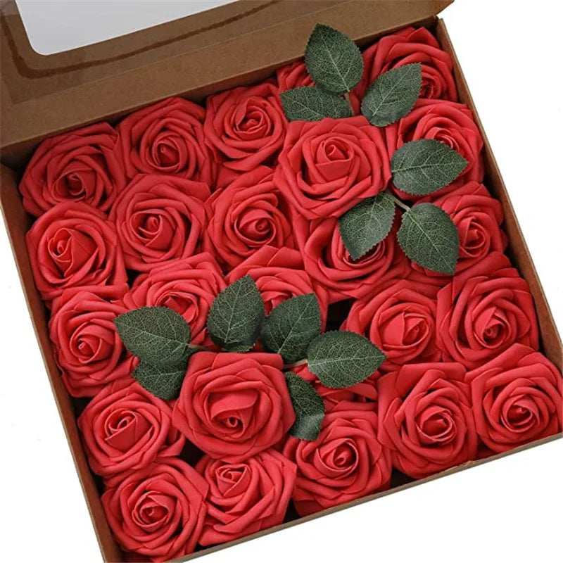 Artificial Foam Rose Flowers