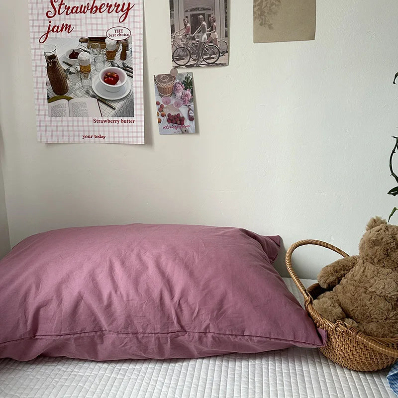 Cotton Solid Color Pillowcase