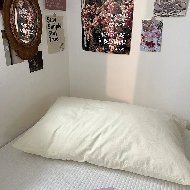 Cotton Solid Color Pillowcase