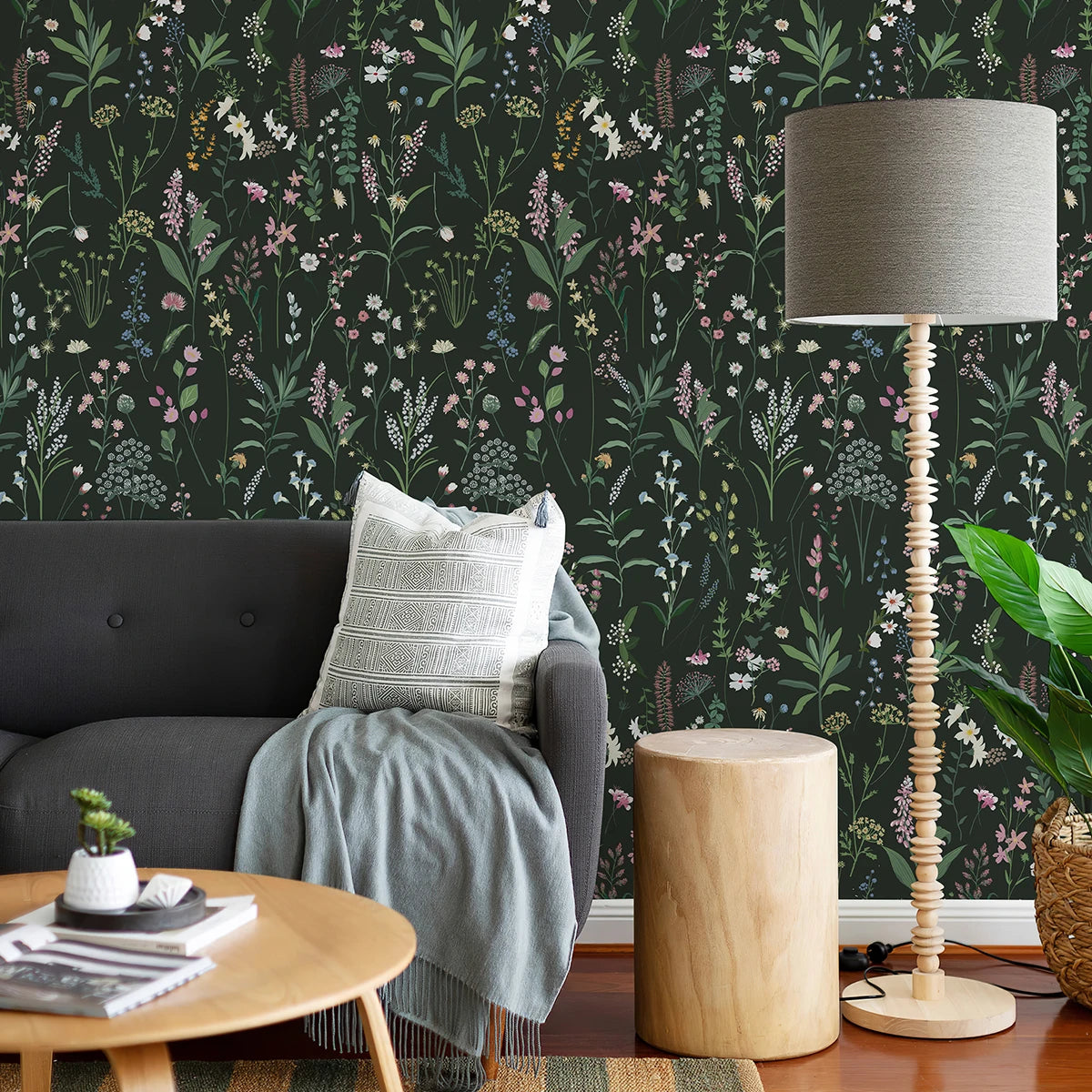 Retro Floral Wall Sticker