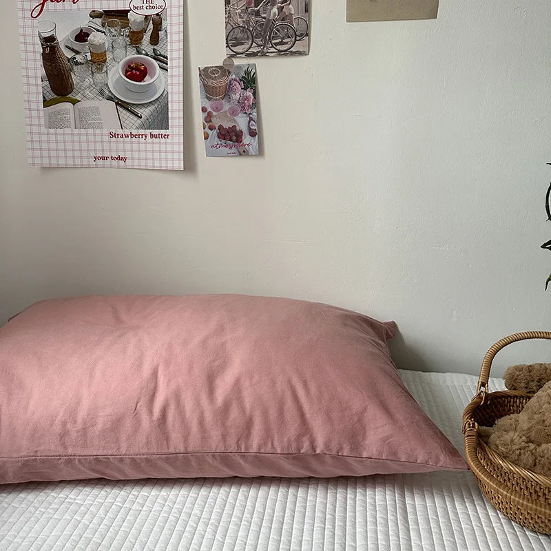Cotton Solid Color Pillowcase