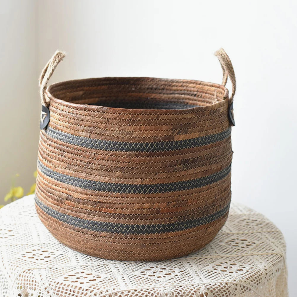 Woven Jute Storage Basket