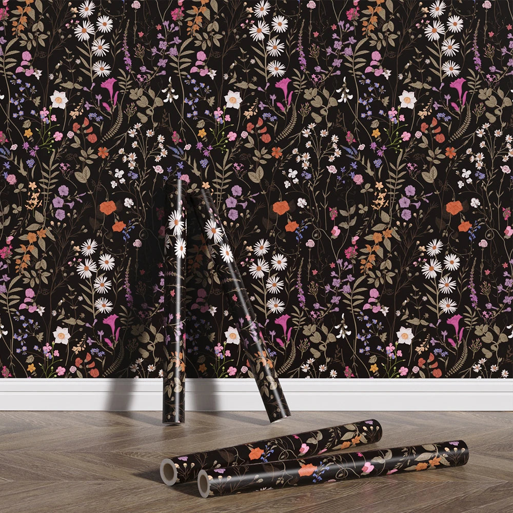 Retro Floral Wall Sticker