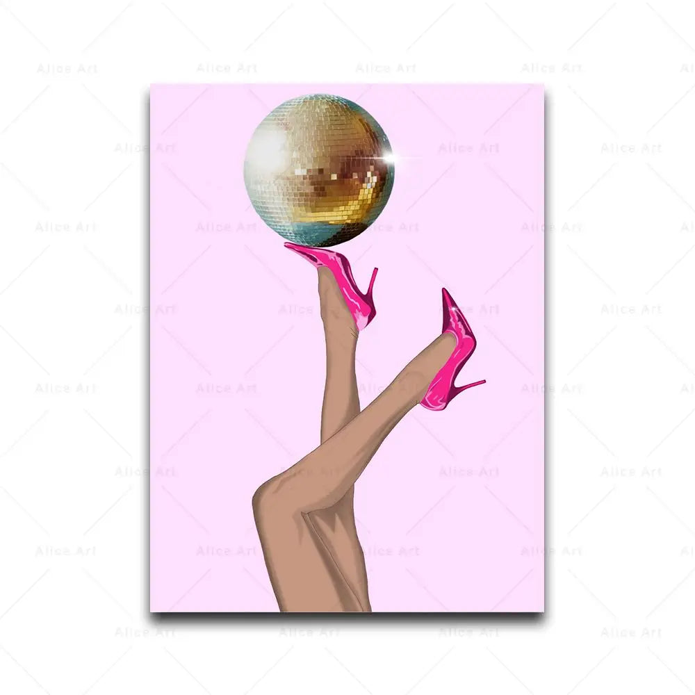 Disco Lyrics Wall Art