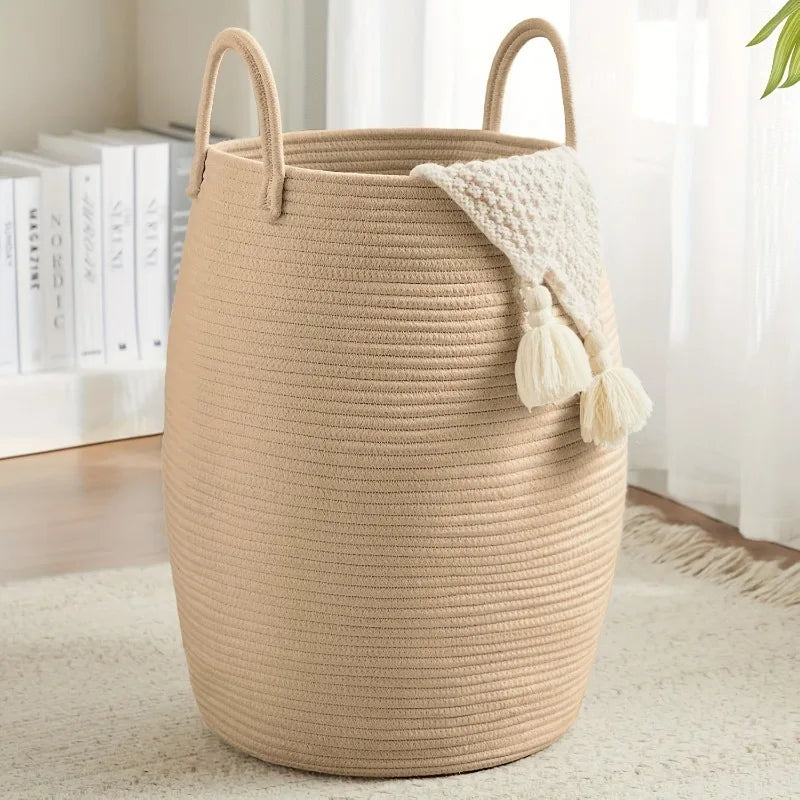 Bohemian Cotton Rope Basket