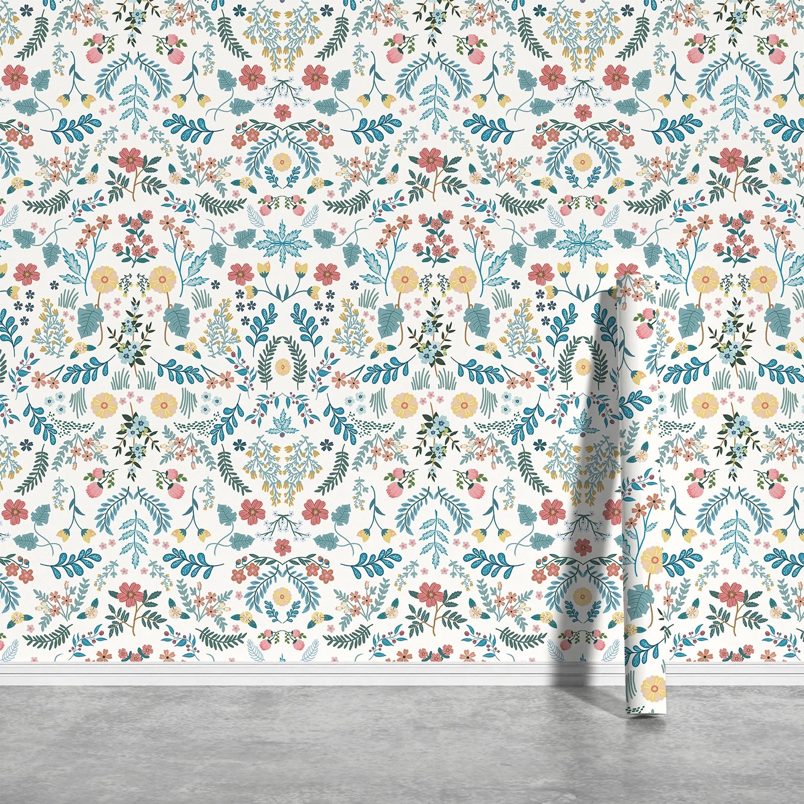 Retro Floral Wall Sticker