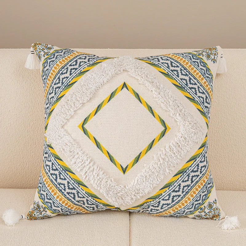 Moroccan Tufted Cushion Cover