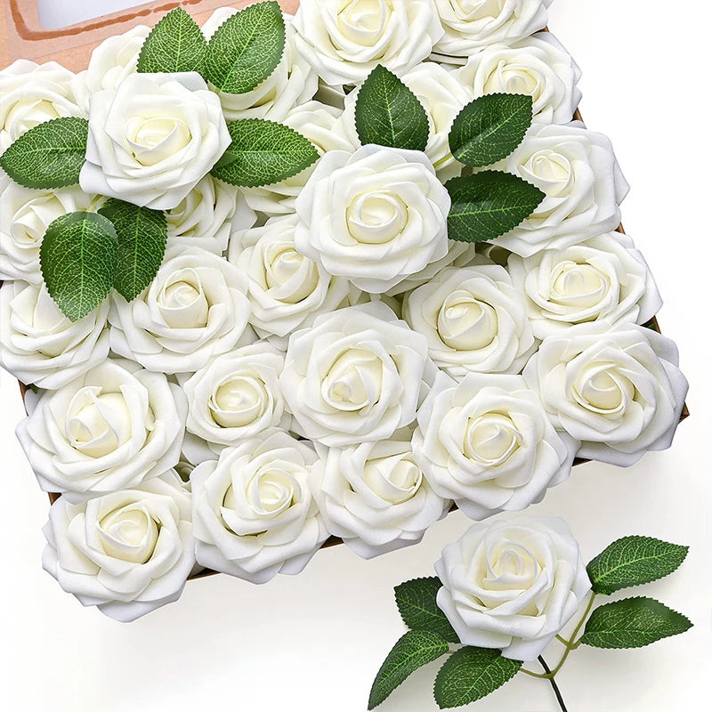 Artificial Foam Rose Flowers
